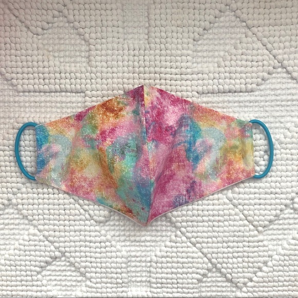 Tie Dye 2 Layer Cotton Face Mask - Picture 1 of 5